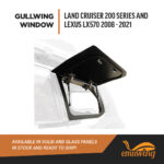 Gullwing Window - Land Cruiser 200 Series and Lexus LX570 2008-2021 - Emuwing - Image 3
