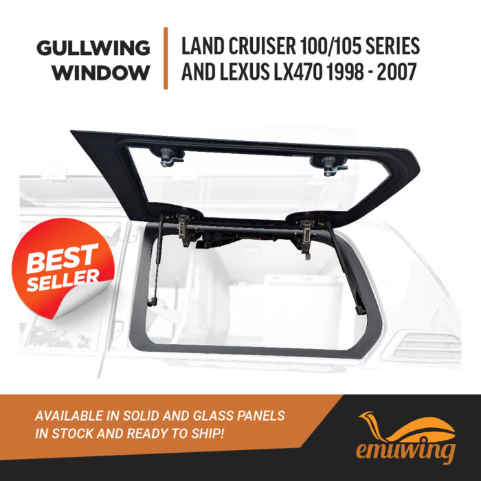 Gullwing Window - Land Cruiser 100/105 Series and Lexus LX470 1998 - 2007 - Emuwing - Image 2