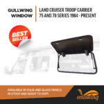 Gullwing Window - Land Cruiser Troop Carrier 75 and 78 series 1984 - Present - Emuwing - Image 2