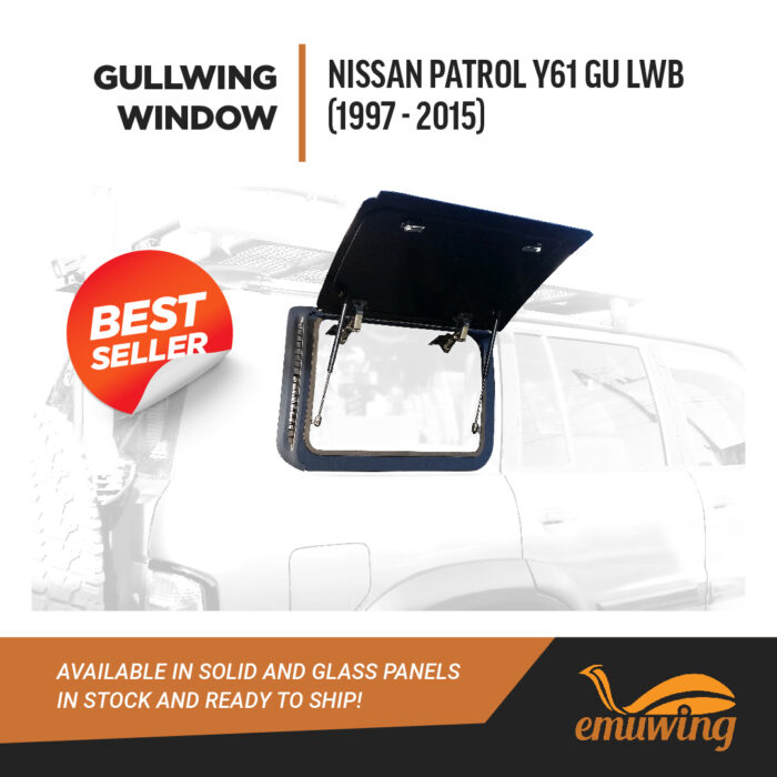 Gullwing Window - Nissan Patrol Y61 GU LWB (1997-2015) - Emuwing - Image 2